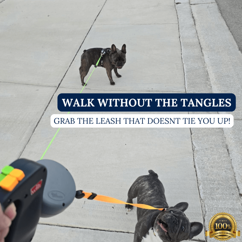 Heart & Hound™️ Retractable Dual Tangle Free Leash